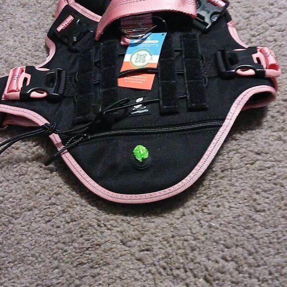 No Pull Dog Harness Heavy Duty Dog Harness Handle and Poop Bag Holder Pocket - Picture 2 of 8